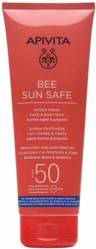 326x840-114 Apivita Fresh Face & Body Milk SPF50 - Image 1