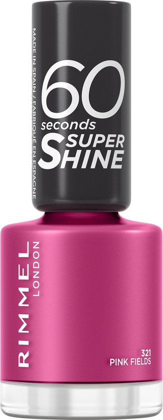 327x840-22 Rimmel 60 Seconds Super Shine Nagellak - 321 Pink Fiels - Image 1