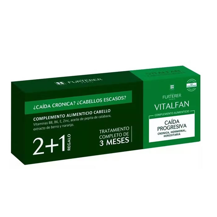 3282779347976 Rene Furterer Vitalfan Progressive Hair Loss 3x30 Capsules - Image 1