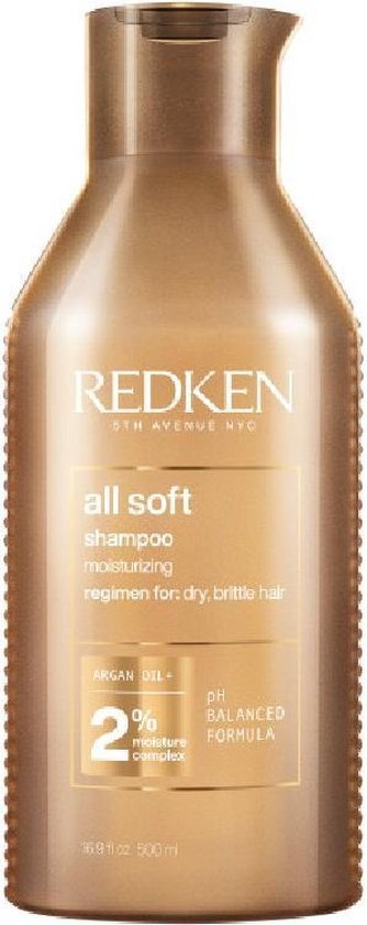 334x840-12 Redken All Soft Shampoo 500ml Normal Shampoo Women For All Hair Types - Image 1