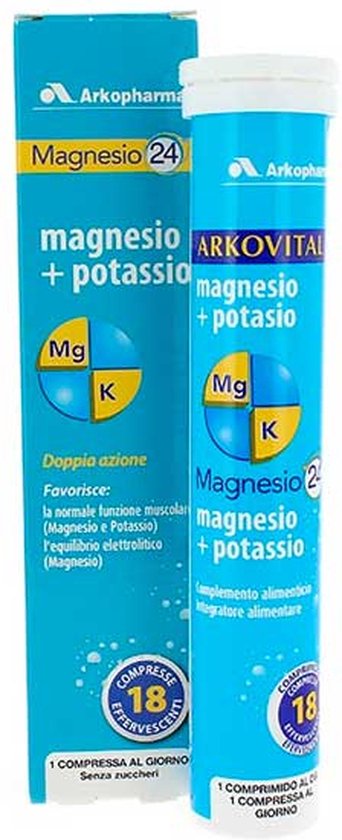 342x840-35 Arkopharma Arkovital Magnesium Potassium 18 Effervescent Tablets - Image 1