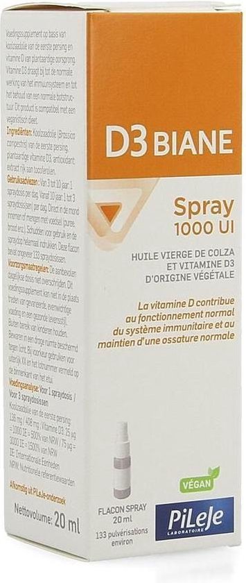 355x840-64 Pileje D3 Biane Spray 1000UI 20ml - Image 1