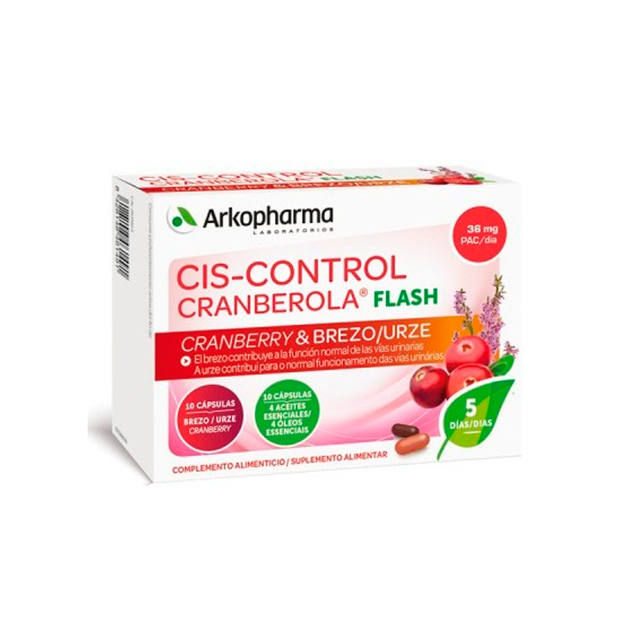 3578830112684_1 Arkopharma Cis-Control Cranberola Flash 20 Capsules - Image 1