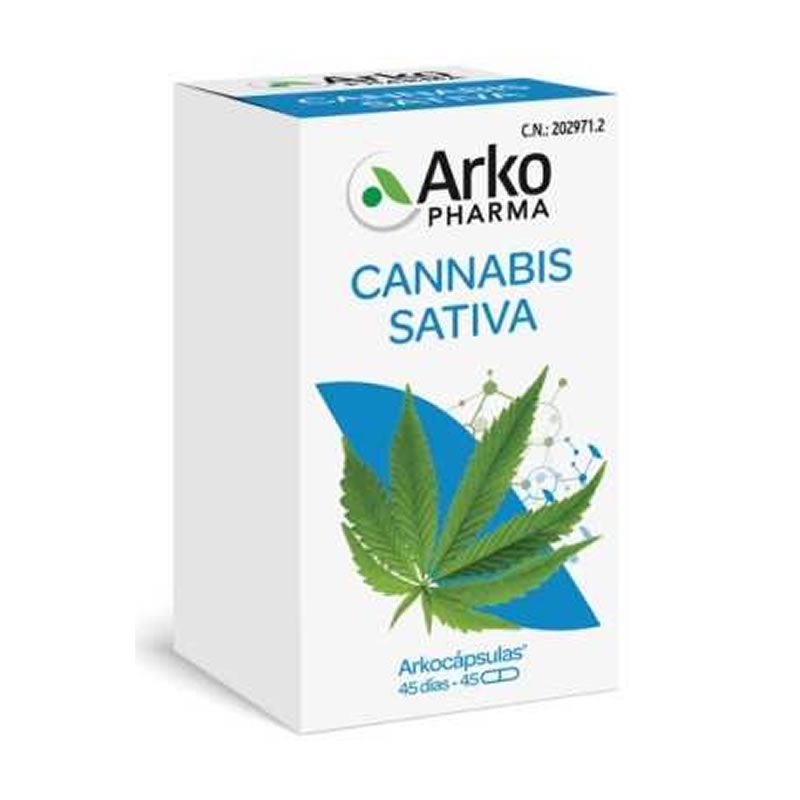 3578836110691 Arkocaps Cannabis Sativa 45 Capsules - Image 1