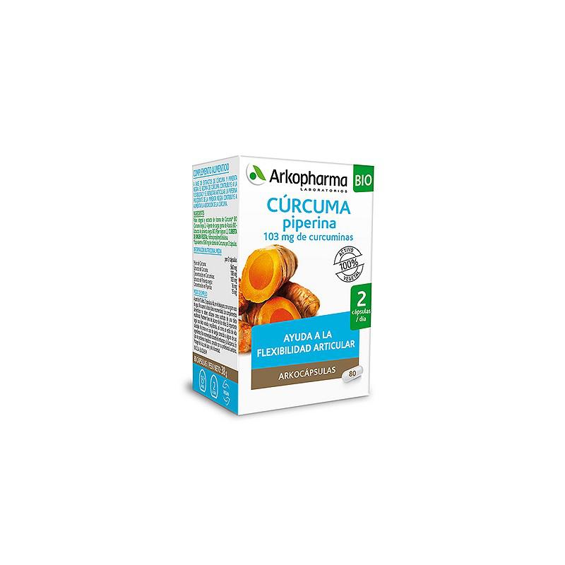 3578836111308 Arkopharma Turmeric Piperine 80 Capsules - Image 1