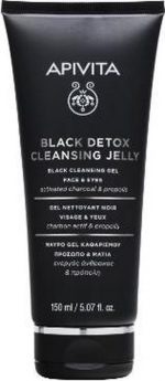 Apivita Gel Face Care Cleansers Black Detox Cleansing Jelly
