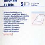 Essity Leukomed T Plus 5 Absorberend Transparant Steriel Verband 10 x 25 cm