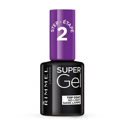 3680_109bbce3832326568178d9da3be3360c RIMMEL Super Gel Top Coat lakier utrwalaj cy efekt elowego manicure 12ml - Image 1