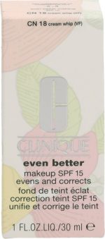 Clinique Even Better Foundation - CN18 Cream Whip - Met SPF 15 - Image 3