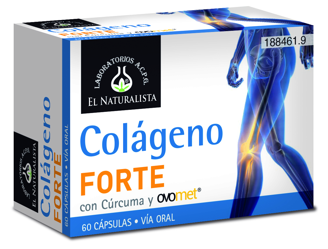 373730_57db5ed47965cd1a8388bf00aa7acd9d El Natural Colageno Forte Con Curcuma y Ovomet 60 Capsulas - Image 1