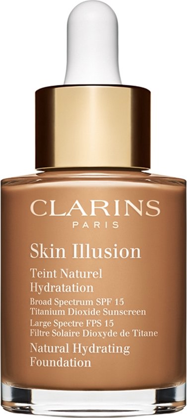 377x840-52 Clarins Skin Illusion Teint Naturel Hydratation - SPF 15 - Foundation - 114 Cappuccino - 30 ml - Image 1