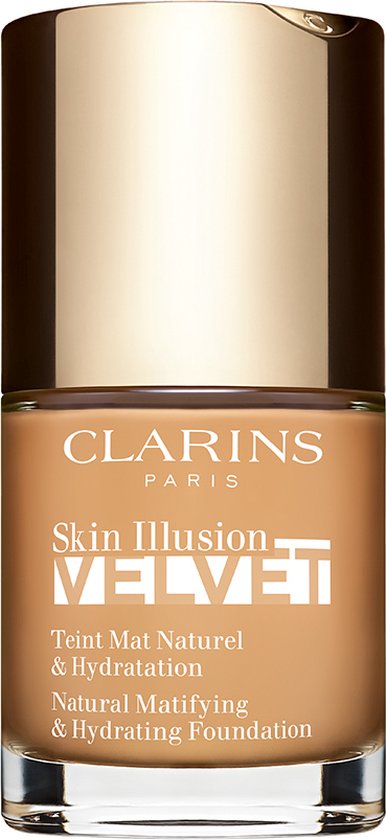 386x840-50 Clarins Foundation Skin Illusion Velvet Natural Matifying & Hydrating Foundation 112.3N Sandelwood - Image 1