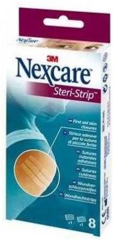 398x840-9 3M Nexcare - Steri-Strips Wondhechtstrips - 8 stuks - Image 1