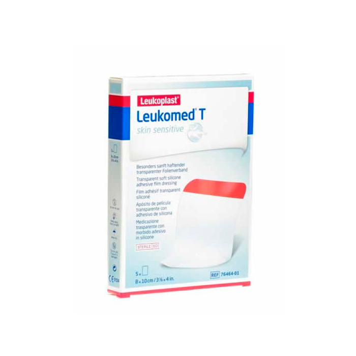 4042809669817 Bsn Medical Leukomed T Skin Sensitive 8x10cm 5U - Image 1