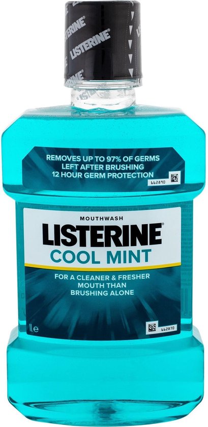 409x840-61 Listerine Mouthwash Cool Mint 1000 Ml - Image 1