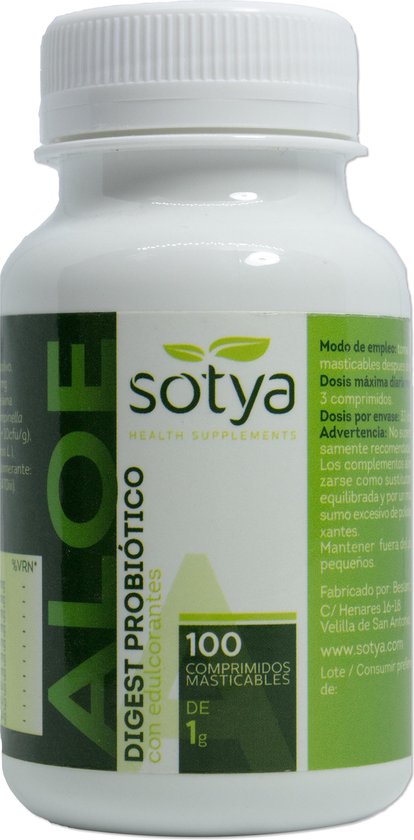414x840-38 Sotya Aloe Digest Probiotico 100 Compr Masticable 1g - Image 1