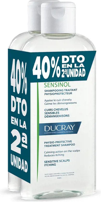 420x840-126 Sensinol Soothing Shampoo 2 X By Ducray 400 Ml - Image 1