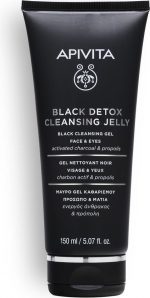 Apivita Gel Face Care Cleansers Black Detox Cleansing Jelly - Image 3