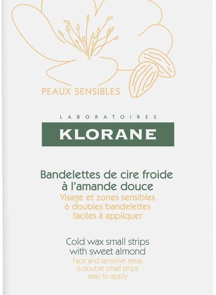 Cold Wax Small Strips With Sweet Almond 6 Pcs By Klorane 6 Pcs