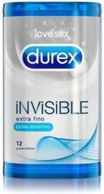 Durex Invisible Extra Thin Condoms 12 Unit
