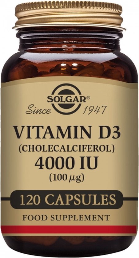 452x840-33 Solgar Vitamin D3 Cholecalciferol 4000 Iu 100 Mg Vegetable Capsules Pack - Image 1