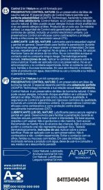 CONTROL | Control Duo Natura 2-1 Preservative + Gel 6 Units - Image 2
