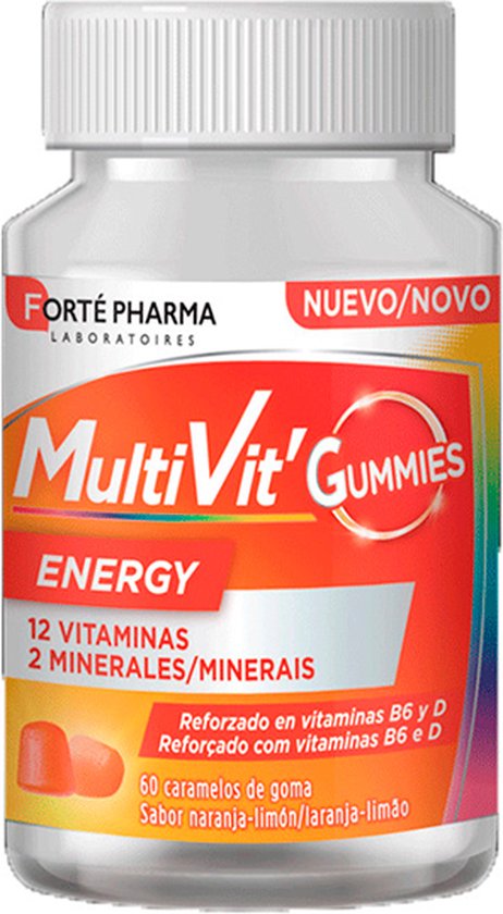 462x840-17 Food Supplement Forté Pharma Multivit Energy Gums 60 Units - Image 1