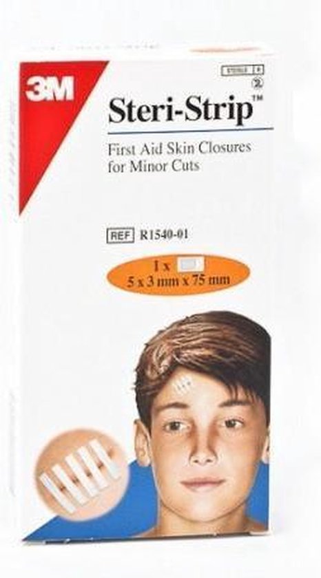 466x840-13 Steri Strip Skin Suture Strips 75mm X 3mm - Image 1