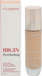 Clarins Everlasting Long-Wearing & Hydrating Matte Foundation - Long-Lasting Moisturizing Makeup With Matte Effect 30 Ml 108.3N - Image 4