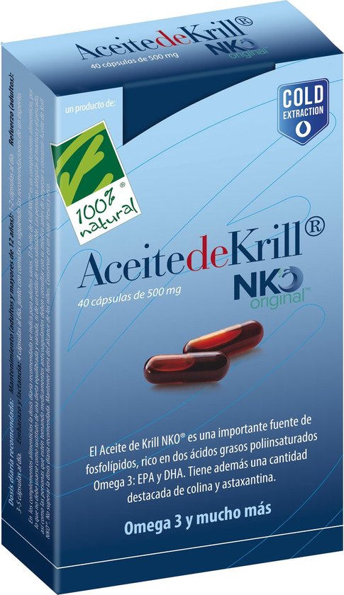 485x840-12 100 natura Aceite De Krill Nko 40 Cap De 500 Mg - Image 1