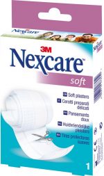 Nexcare™ Soft pleister 1 band, wit, 8 cm x 1 m, N051B - Image 2