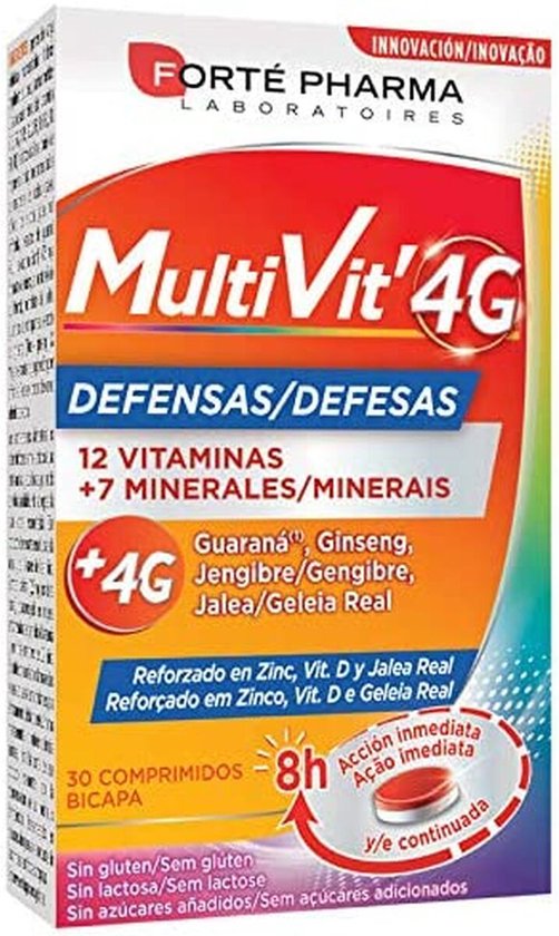 502x840-6 Food Supplement Forté Pharma Multivit 4G 30 Units - Image 1