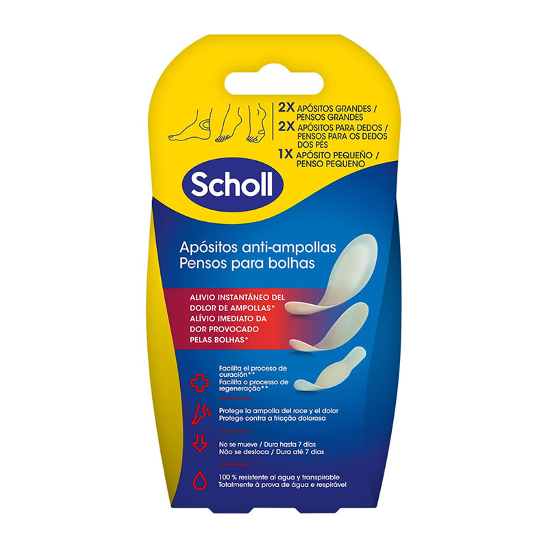 5056585800967 Scholl Anti-Blister Dressings Blister Pack Of 5 Units - Image 1