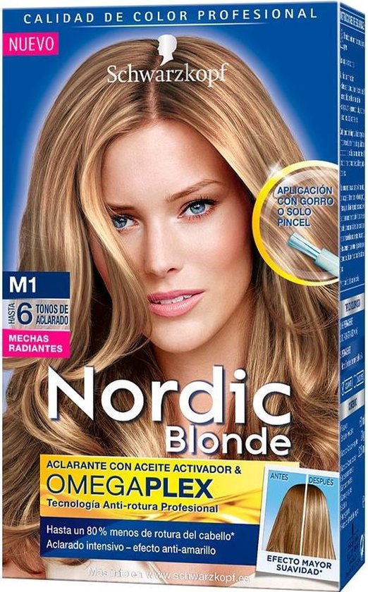 522x840-43 Schwarzkopf Nordic Blond Hair Permanent Coloring Meches And Ultra m1 Scanning - Image 1