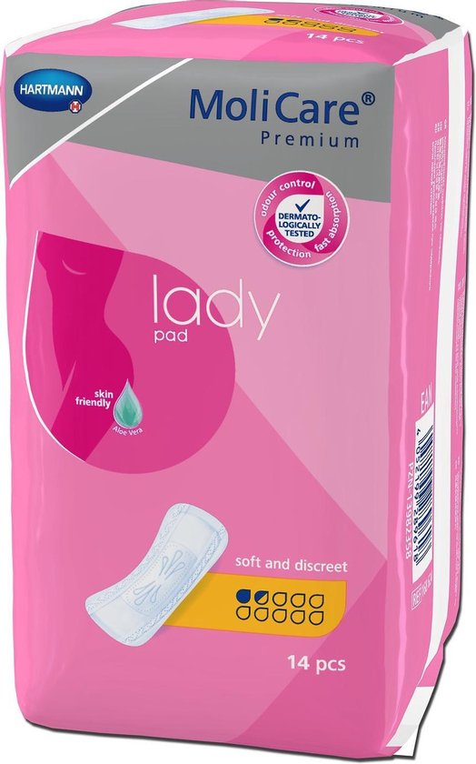 524x840 Hartmann Molicare Compresses Lost Urine Woman 14 Ud - Image 1