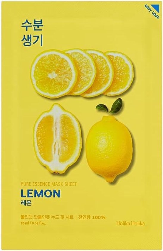 547x840-1 Holika Holika - Lemon Pure Essence Mask Sheet - Tonizující plátýnková maska - Image 1