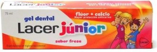 550x185-2 Lacer Junior Gel Dental Fresa 75 Ml - Image 1