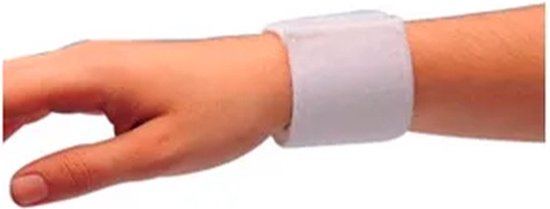550x209-5 Corysan Velcro Wristband White 1u - Image 1