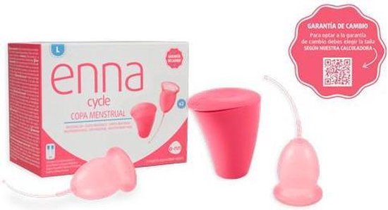 Enna Cycle Menstrual Cup Size L 2 Cups Sterilizer
