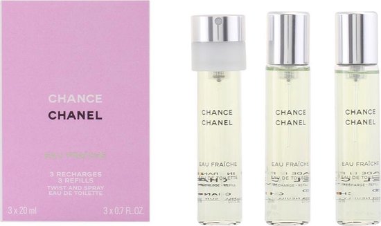550x327-71 Chanel Chance Eau Fraiche EDT Refill 2 x 20 ml EDT Refill with spray 20 ml woman - Image 1