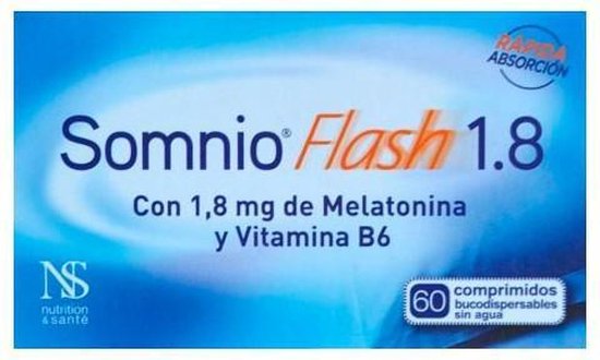 550x330-21 Nutricion and Santé Somnio Flash 1,8mg 60 Comp - Image 1