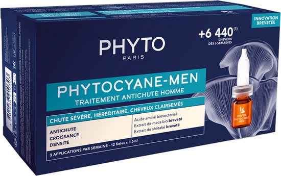 550x345-9 Phyto Cyane - Men Anti-Hair Loss Treatment 12 x 3,5 ml - Image 1