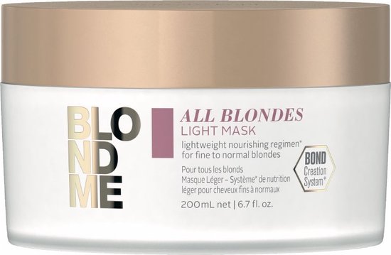 550x359-3 Haarmasker Blondme Keratin Restore All Blondes Schwarzkopf (200 ml) - Image 1
