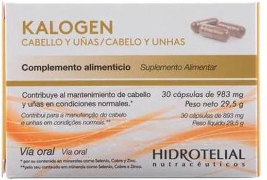 550x372-30 Hidrotelial Kalogen Cabello Y Ua+-as 30 Capsulas - Image 1