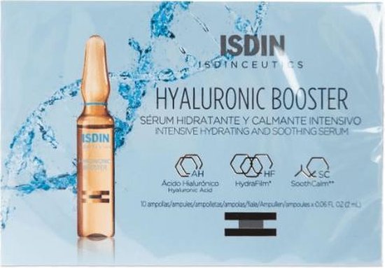550x383-28 Ampullen Isdin Isdinceutics Hydraterend Gelaatsbehandeling (10 x 2 ml) - Image 1