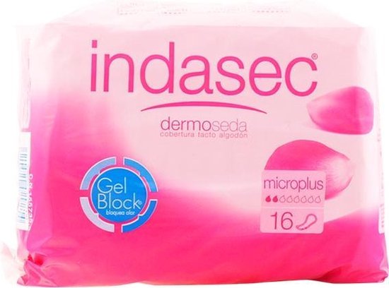 550x408-33 Incontinentie Maandverband Dermoseda Micro Plus Indasec (16 uds) - Image 1