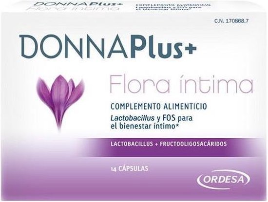 550x415-40 Donna Plus Donnaplus Food Supplement Flora Intima Plus 14 Capsules - Image 1