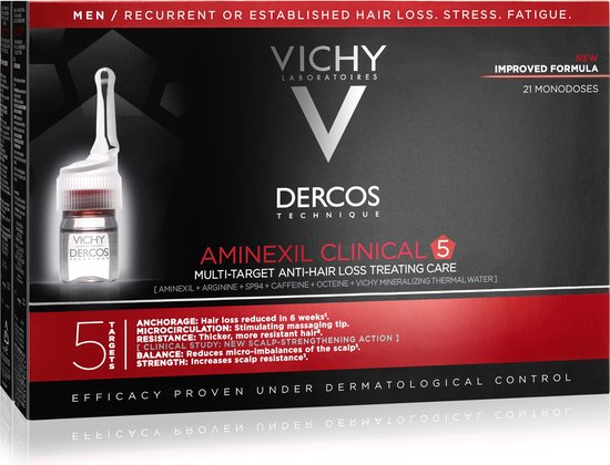 550x420-26 Dercos Aminexil Clinical 5 Man By Vichy 126 Ml - Image 1