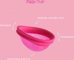Intimina Ziggy Cup – extra dunne herbruikbare menstruatiecup met plat design - Image 3