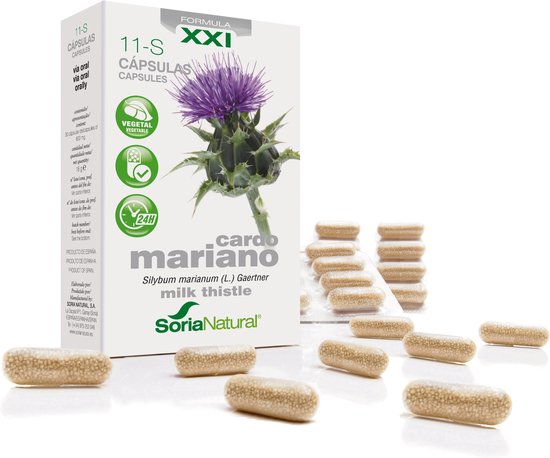 550x458-50 Food Supplement Soria Natural Mary Thistle 30 Units - Image 1